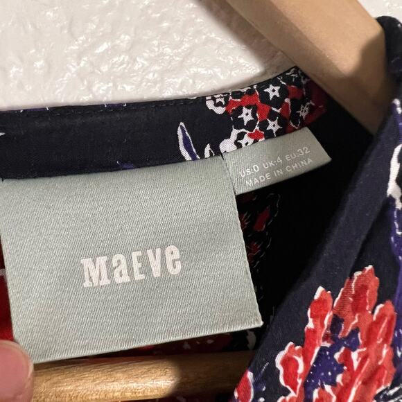 Anthropologie Maeve Espoir Blue Wrap Jumpsuit Size 0 - Picture 13 of 13